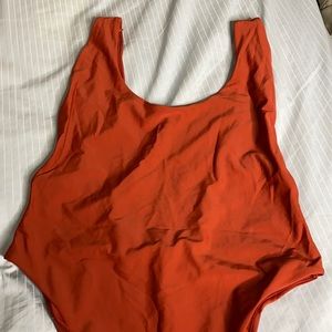 American Eagle Outfitters Orange One Piece Swimsuit